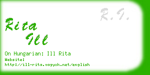 rita ill business card